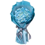 Букет из 1 голубой гортензии