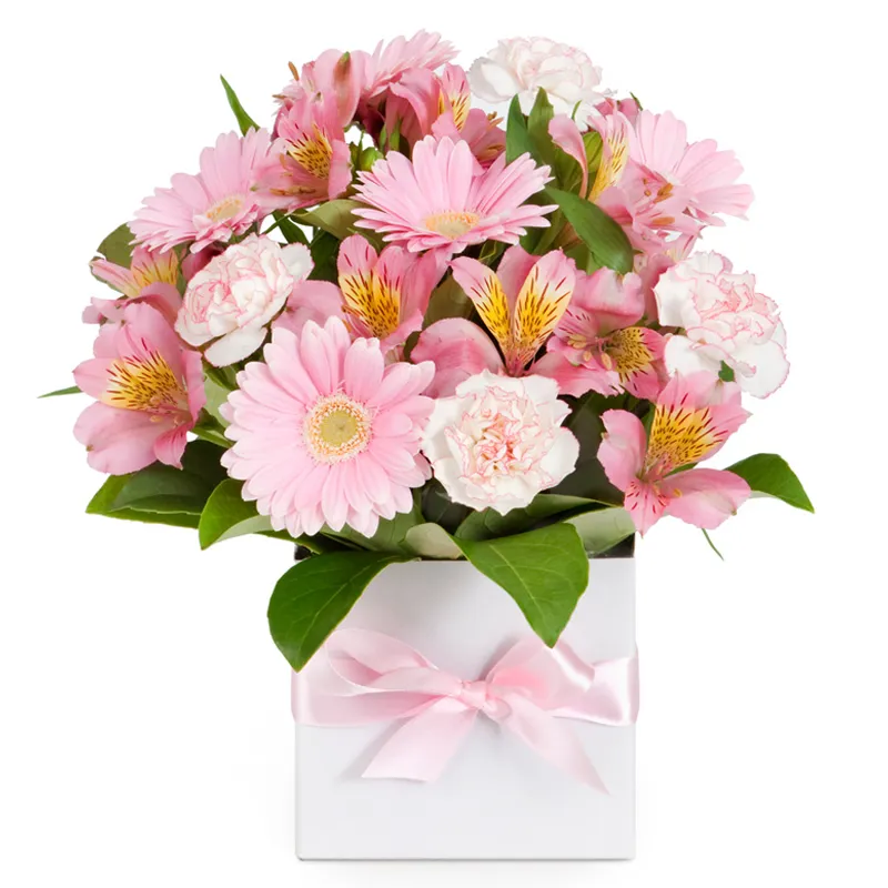 Цветы в коробке Радостные вести